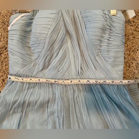 Donna Morgan NWT 12 Chiffon Bridesmaid Dress - Picture 6 of 14